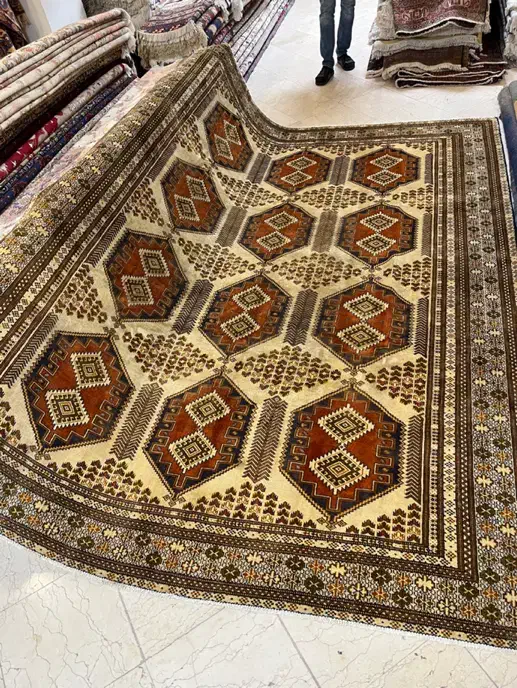 ۹‌متری‌ترکمن دستباف|فرش|تهران, سعادت‌آباد|دیوار