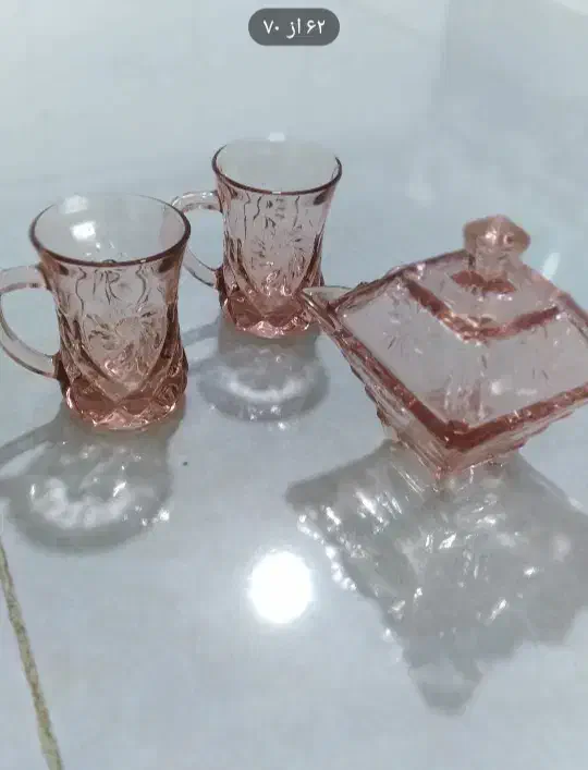 ظرف دیس سبدسبزی واستکان وبشقاب سفره|ظروف سرو و پذیرایی|کرمان, |دیوار