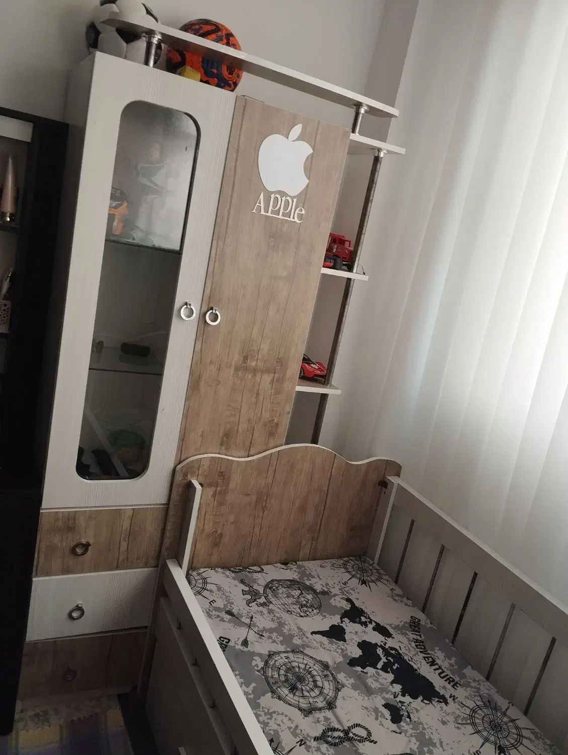 تخت خواب با کمد|تخت و سرویس خواب|وحیدیه, |دیوار