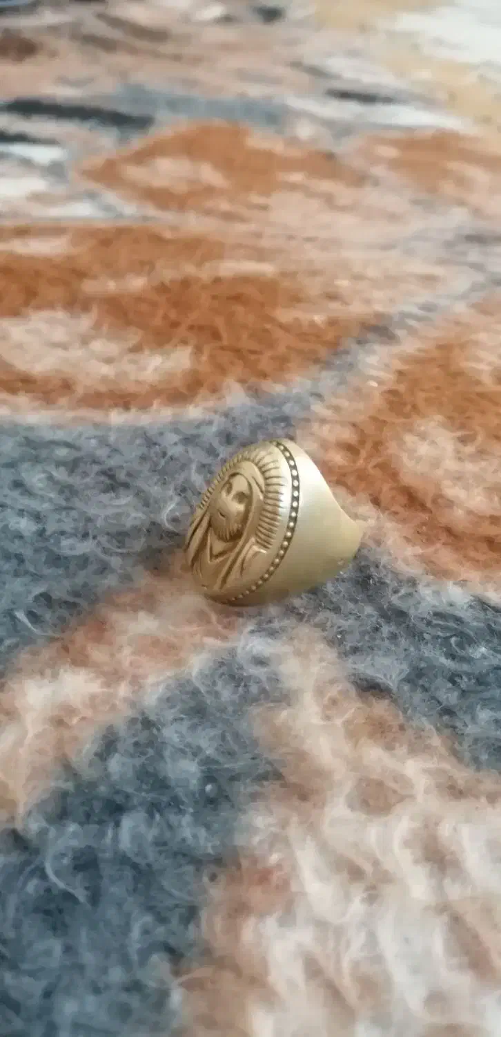 انگشتر قدمی جنس شم برنزی ترحه عکس امام حسین|بدلیجات|خوی, |دیوار