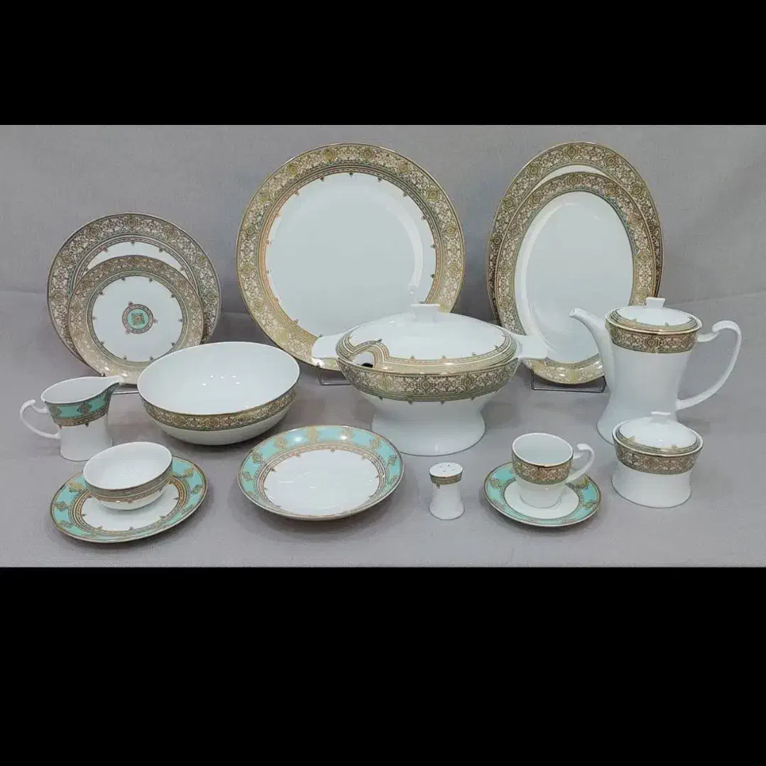 سرویس چینی کاملاً نو 93 پارچه ۱۲ نفره|ظروف سرو و پذیرایی|کیش, |دیوار