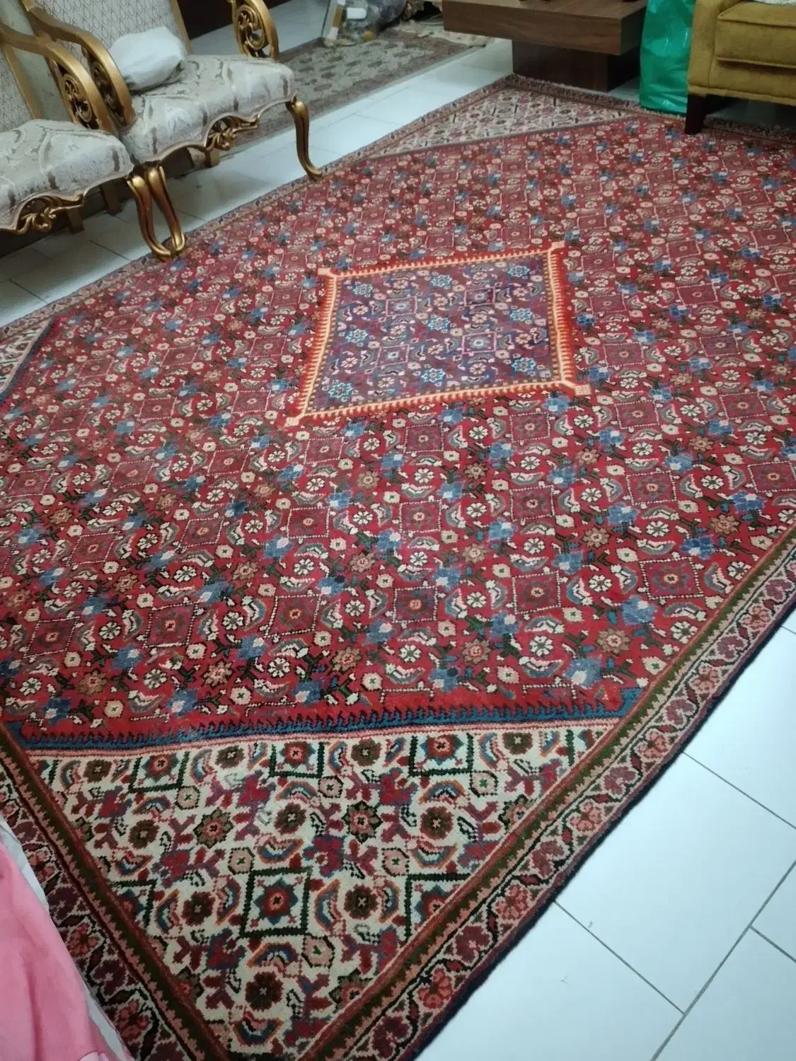 فرش ۶ متری دستبافت|فرش|تهران, سردارجنگل|دیوار