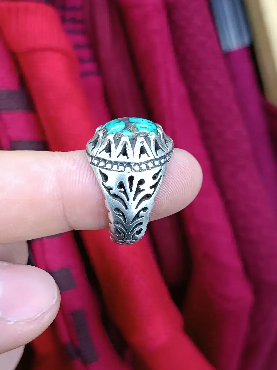 انگشتر فیروزه نیشابوری|جواهرات|قدس, شهرقدس|دیوار