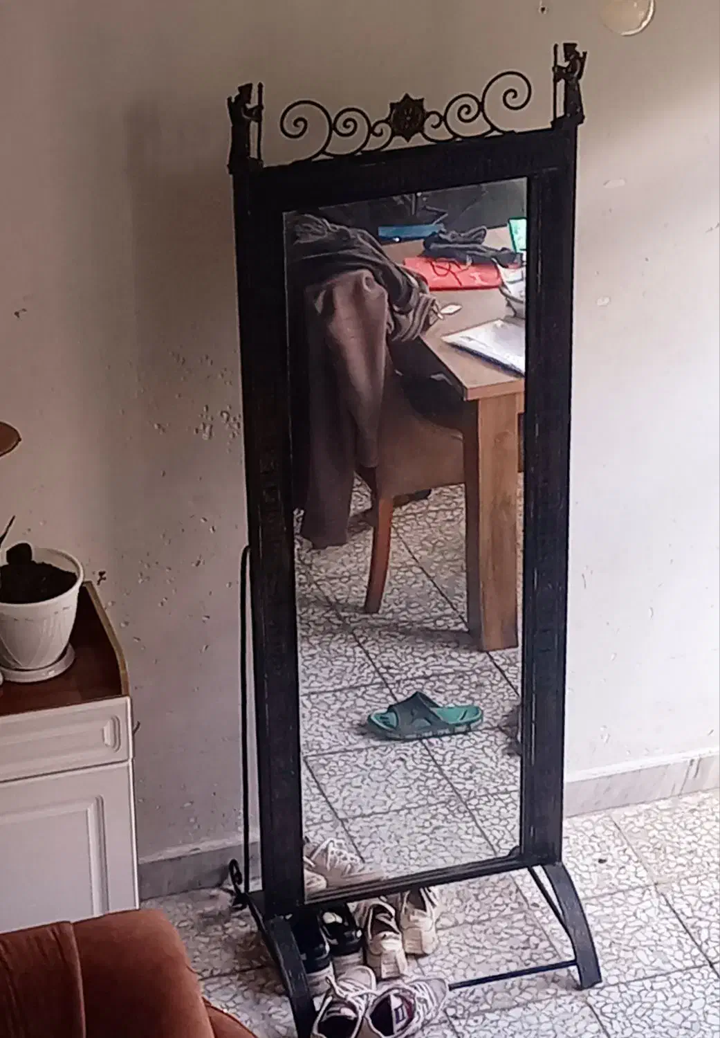 اینه قدی بسیار شیک|آینه|خمام, |دیوار