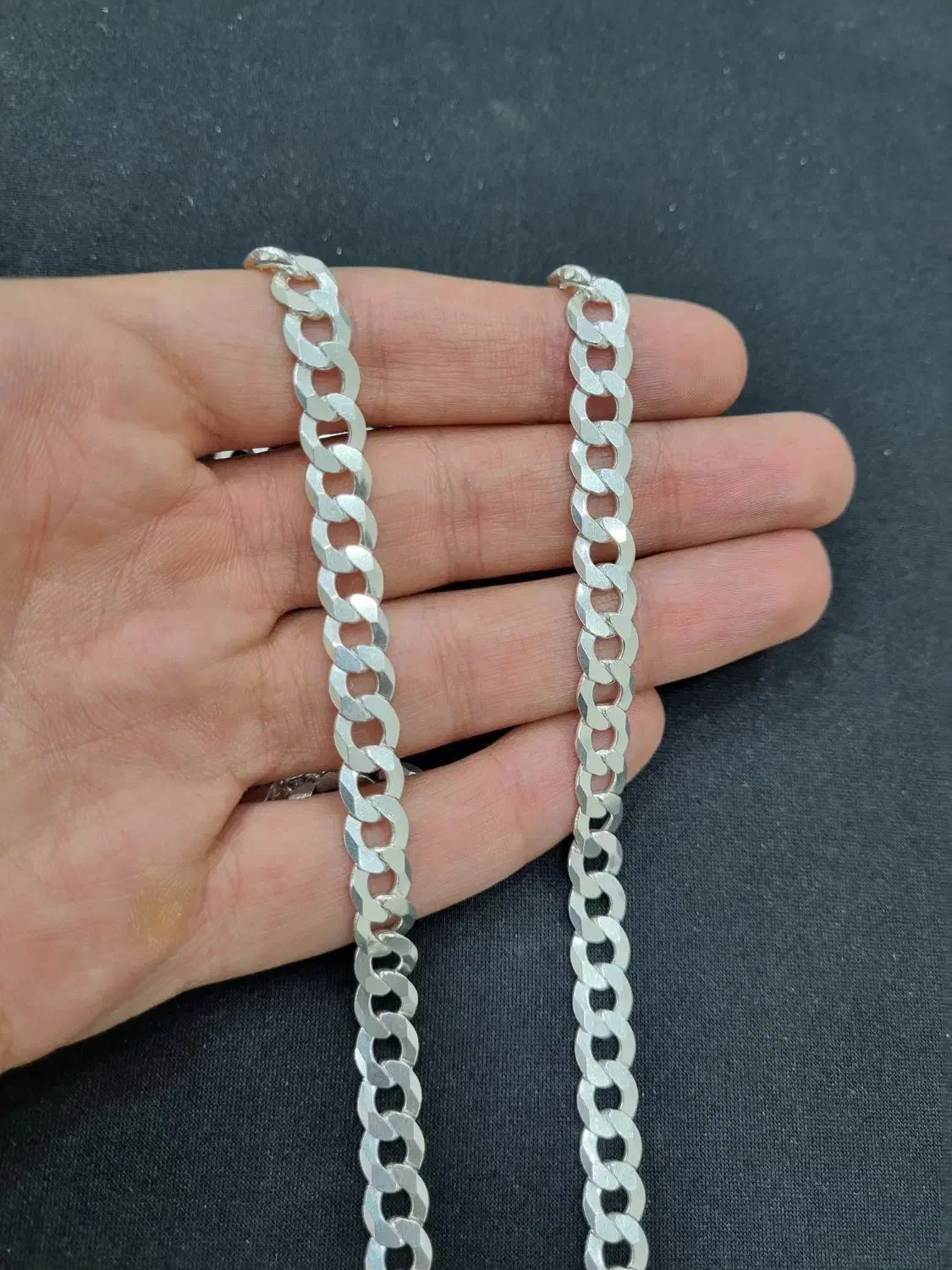 زنجیر نقره مردانه ایتالیایی ITALY کارتیه (گردنبند)|جواهرات|تهران, گیشا|دیوار