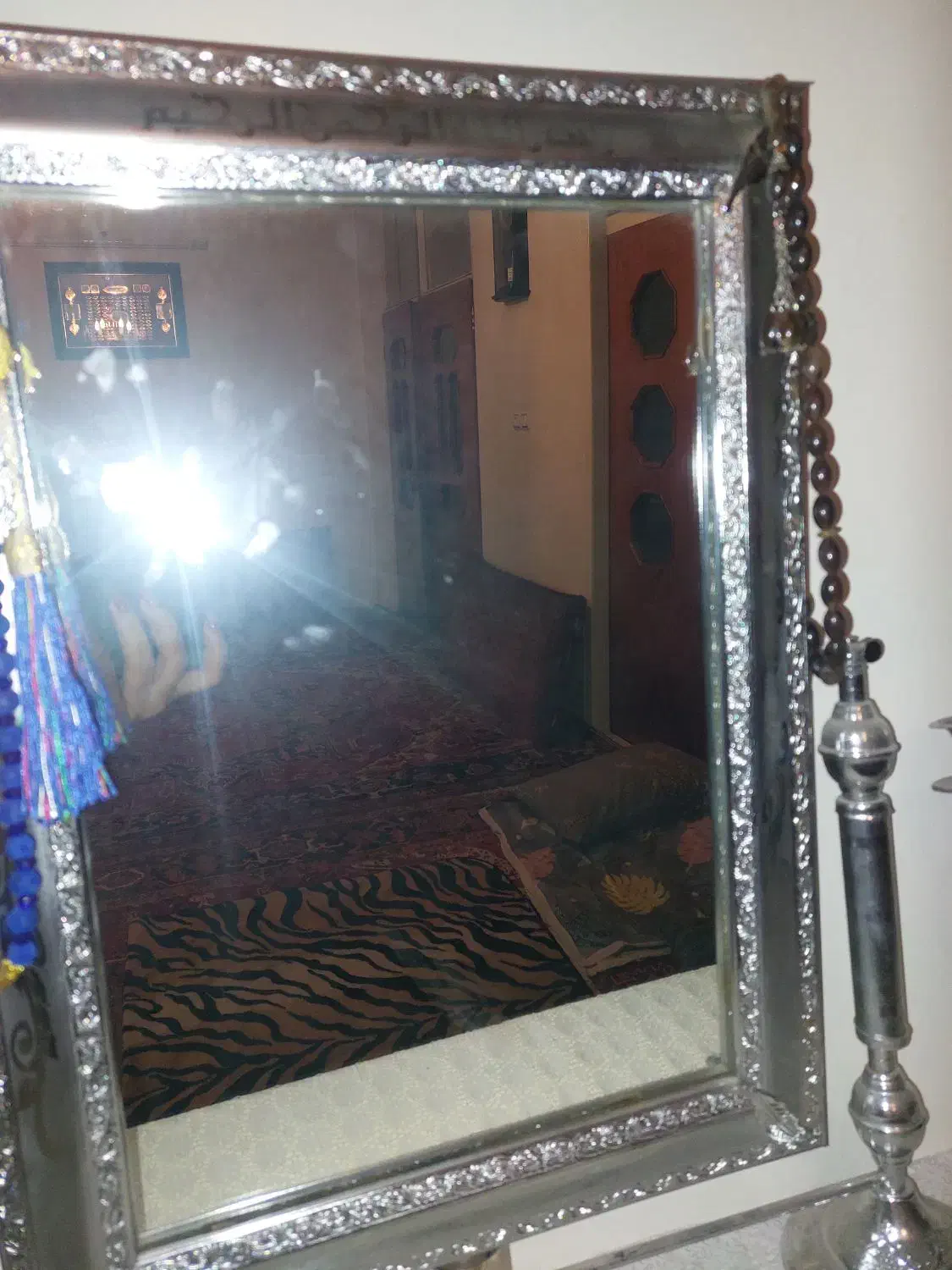 آیینه ودوعدد شمعدان|صنایع دستی و سایر لوازم تزئینی|تهران, دستغیب|دیوار