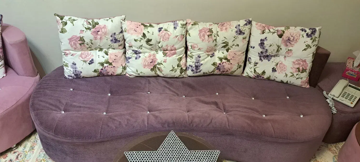 راحتی نه نفره|مبلمان خانگی و میز عسلی|تاکستان, |دیوار