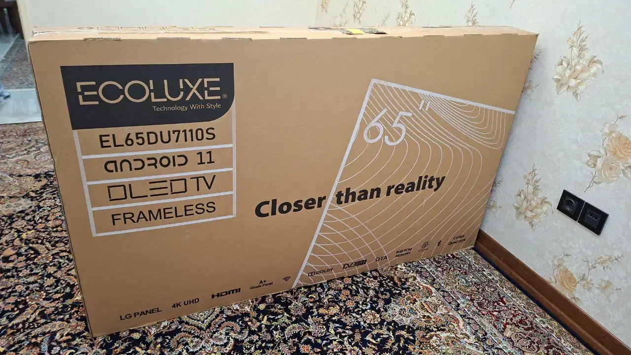 تلویزیون اکولوکس ۶۵ اینچ|تلویزیون و پروژکتور|اراک, |دیوار