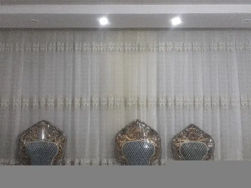 پرده ۶ متر و۳ متر|پرده، رانر، رومیزی|قم, دروازه چوبی|دیوار