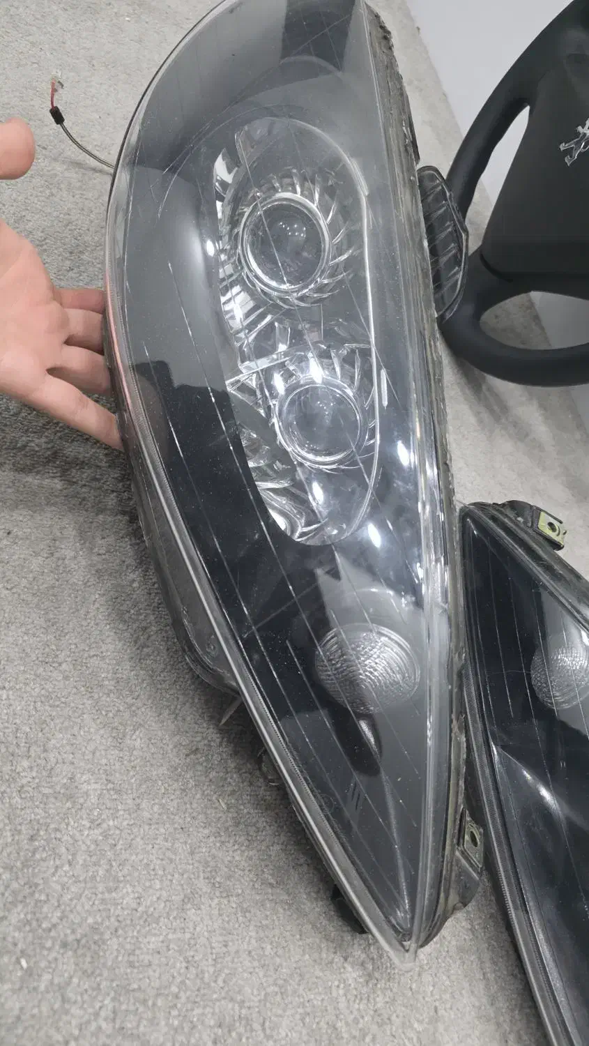 چراغ جلو ۲۰۶ کروز ، دبل لنز زیمر ، فرمان ۲۰۷|قطعات یدکی و لوازم جانبی|شیراز, پشم شیشه|دیوار