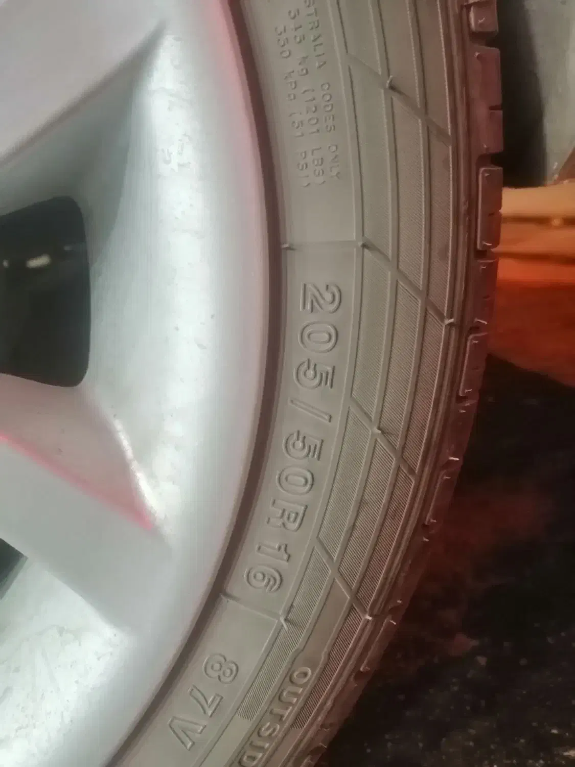 4 حلقه لاستیک 205.50.16 دوراتورن چینی|قطعات یدکی و لوازم جانبی|طبس, |دیوار