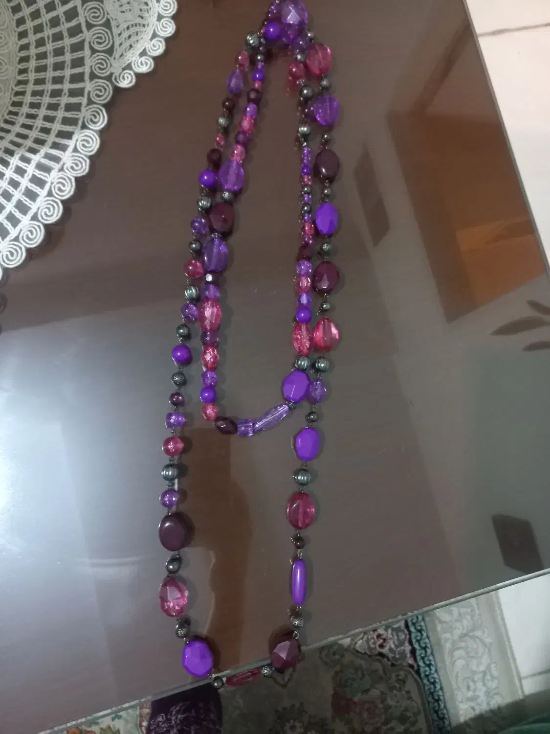 یه سری گردنبند رو مانتویی و دستبند سنگ|جواهرات|ری, دولتآباد|دیوار