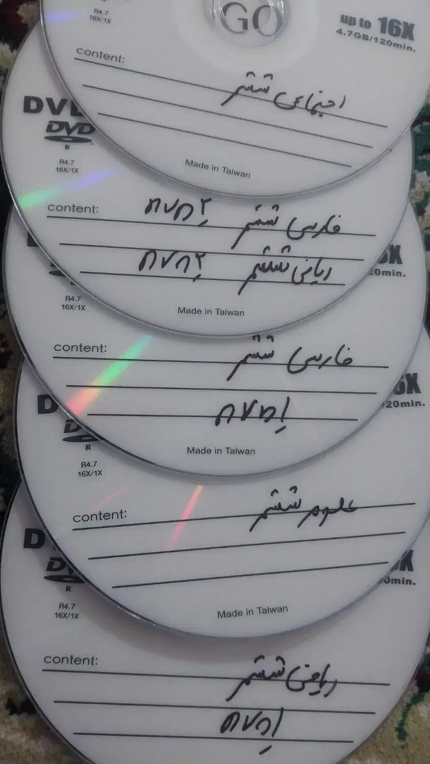 سی دی کمک آموزشی ششم ابتدایی|کتاب و مجله آموزشی|آباده, |دیوار