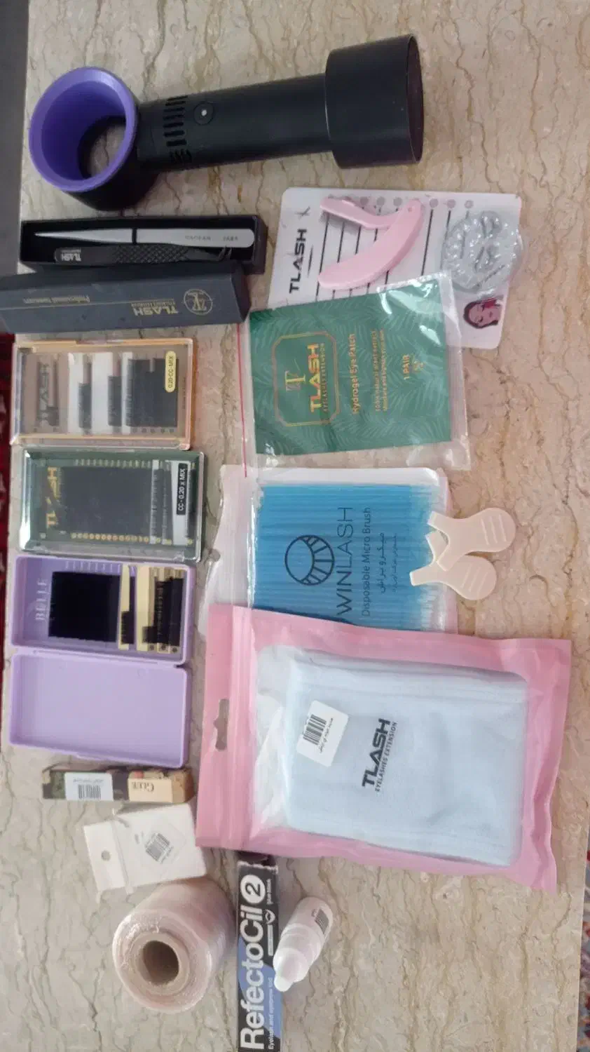 وسایل کاشت مژه و لیفت مژه|آرایشگاه و سالن‌های زیبایی|ساری, |دیوار