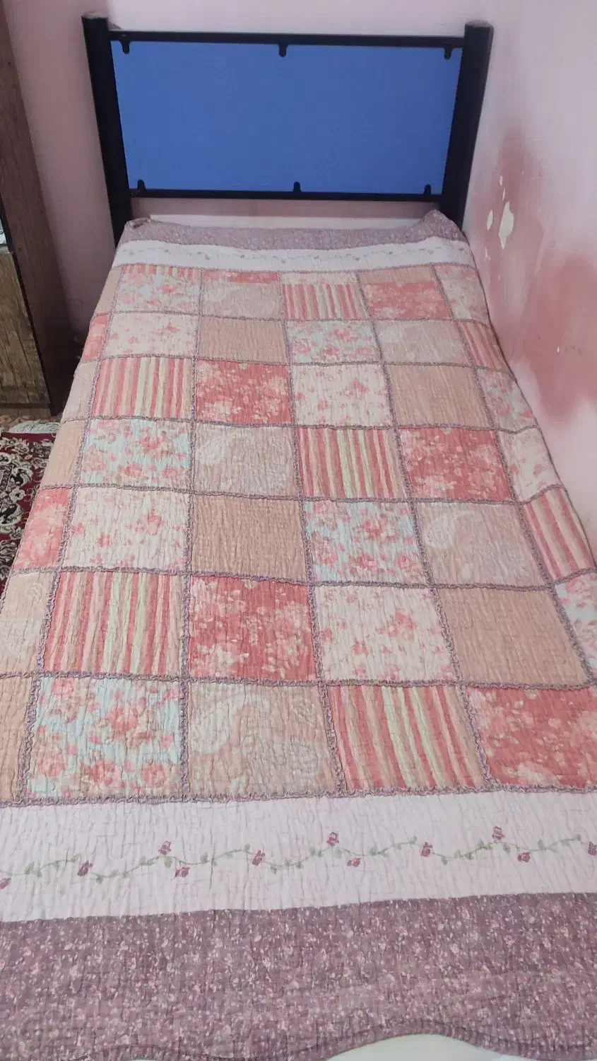 تخت خواب یک نفره فلزی|تخت و سرویس خواب|کرمانشاه, |دیوار