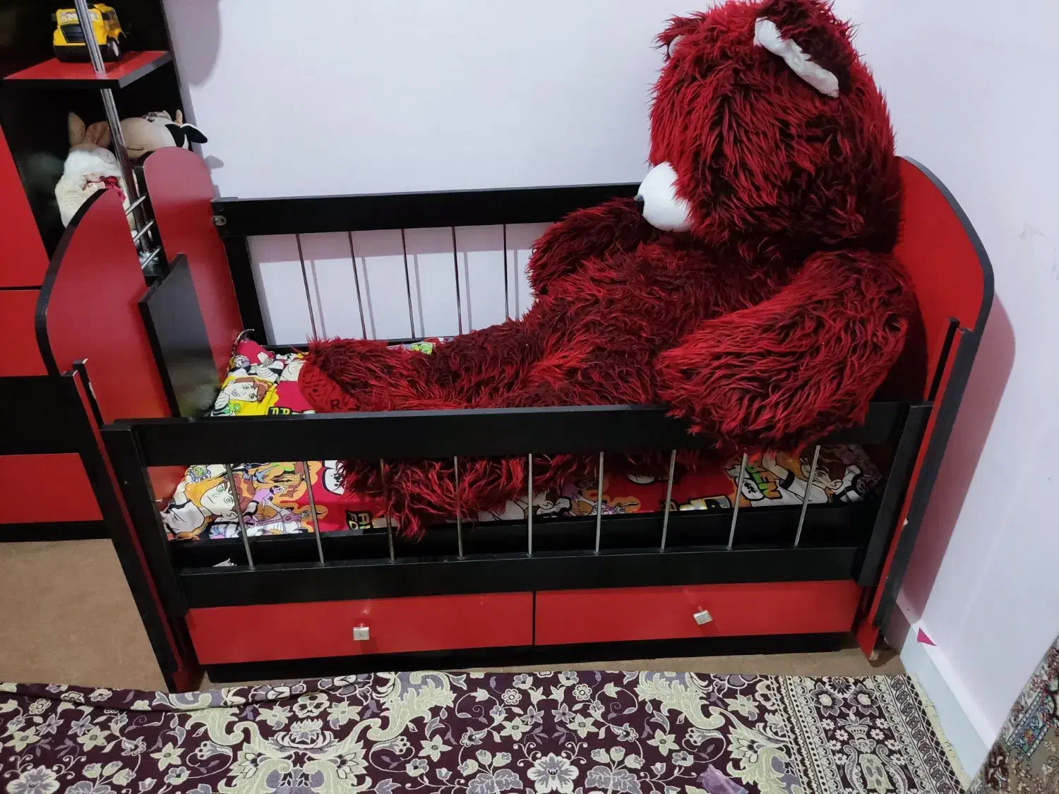 کمدتخت بچه تخت گهواره ای|اسباب و اثاث بچه|قیامدشت - خاورشهر, |دیوار