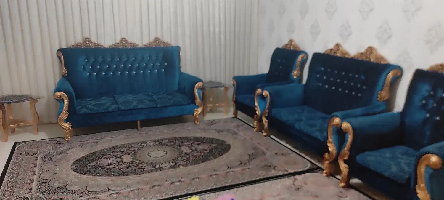 مبل 7 نفره و میز عسلی|مبلمان خانگی و میز عسلی|محمدیه-قزوین, |دیوار