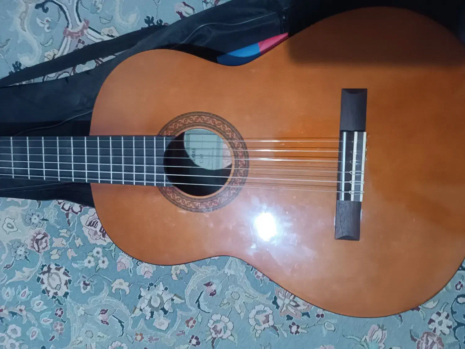 گیتار یاماها c40 اندونزی  اصل با کاور وسیم اضافه|گیتار، بیس، امپلیفایر|قرچک, مجتمع مسکونی طبیعت|دیوار