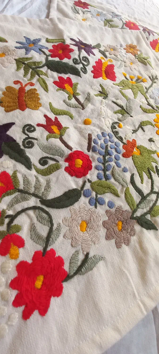 کوسن مبل گلدوزی شده|صنایع دستی و سایر لوازم تزئینی|شیروان (خراسان), |دیوار