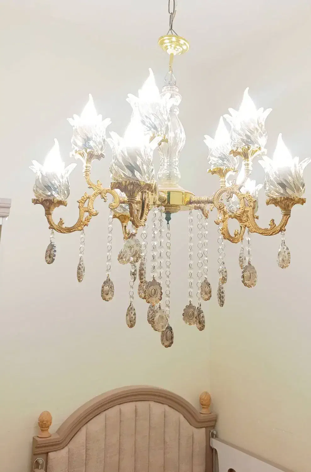 لوستر12شاخه|لوستر و چراغ آویز|ورامین, ورامین|دیوار