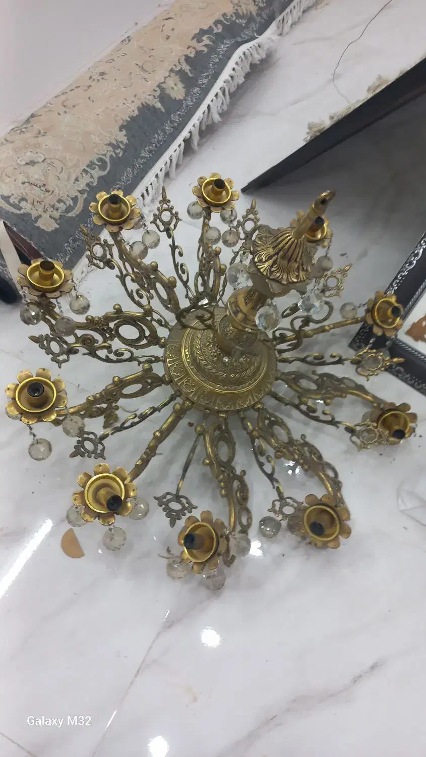 لوستر سلطنتی معاوضه با پی اس فور|لوستر و چراغ آویز|قم, کیوانفر|دیوار