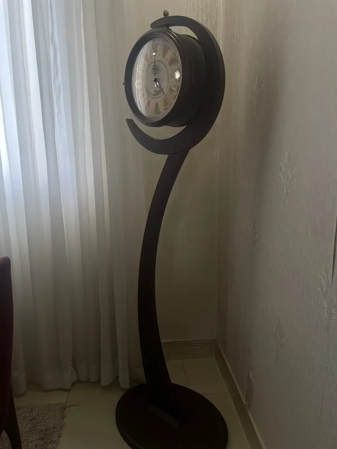 ساعت چوبی شیک پایه دار|ساعت دیواری و تزئینی|قزوین, |دیوار