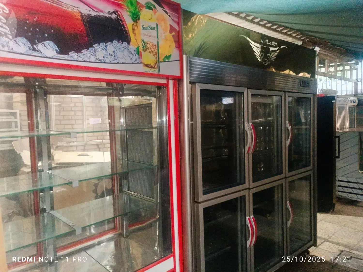 فریزر ایستاده ویترینی فروشگاهی شش در دوموتوره|فروشگاه و مغازه|اهواز, کوی رمضان|دیوار