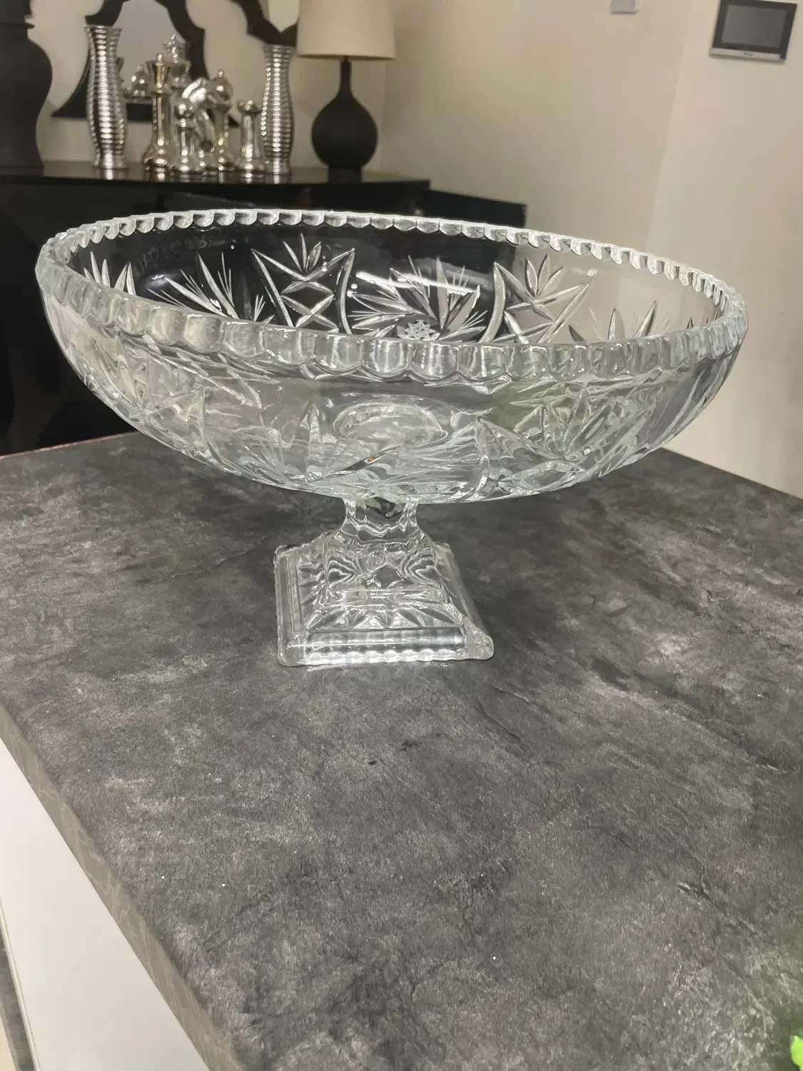 میوه خوری کریستال پایه دار خورشیدی|ظروف سرو و پذیرایی|تهران, شهرک خرازی|دیوار