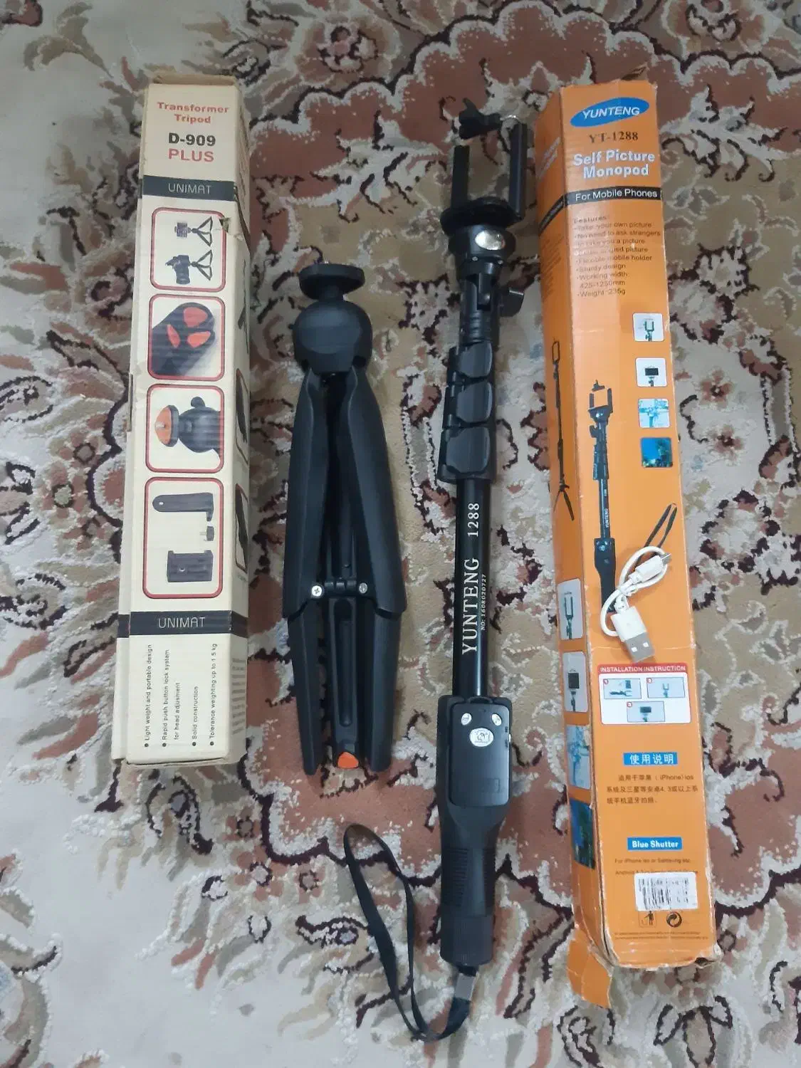 منوپاد دسته نگه دارنده گوشی و سه پایه گوشی|دوربین عکاسی و فیلم‌برداری|مشهد, رده|دیوار