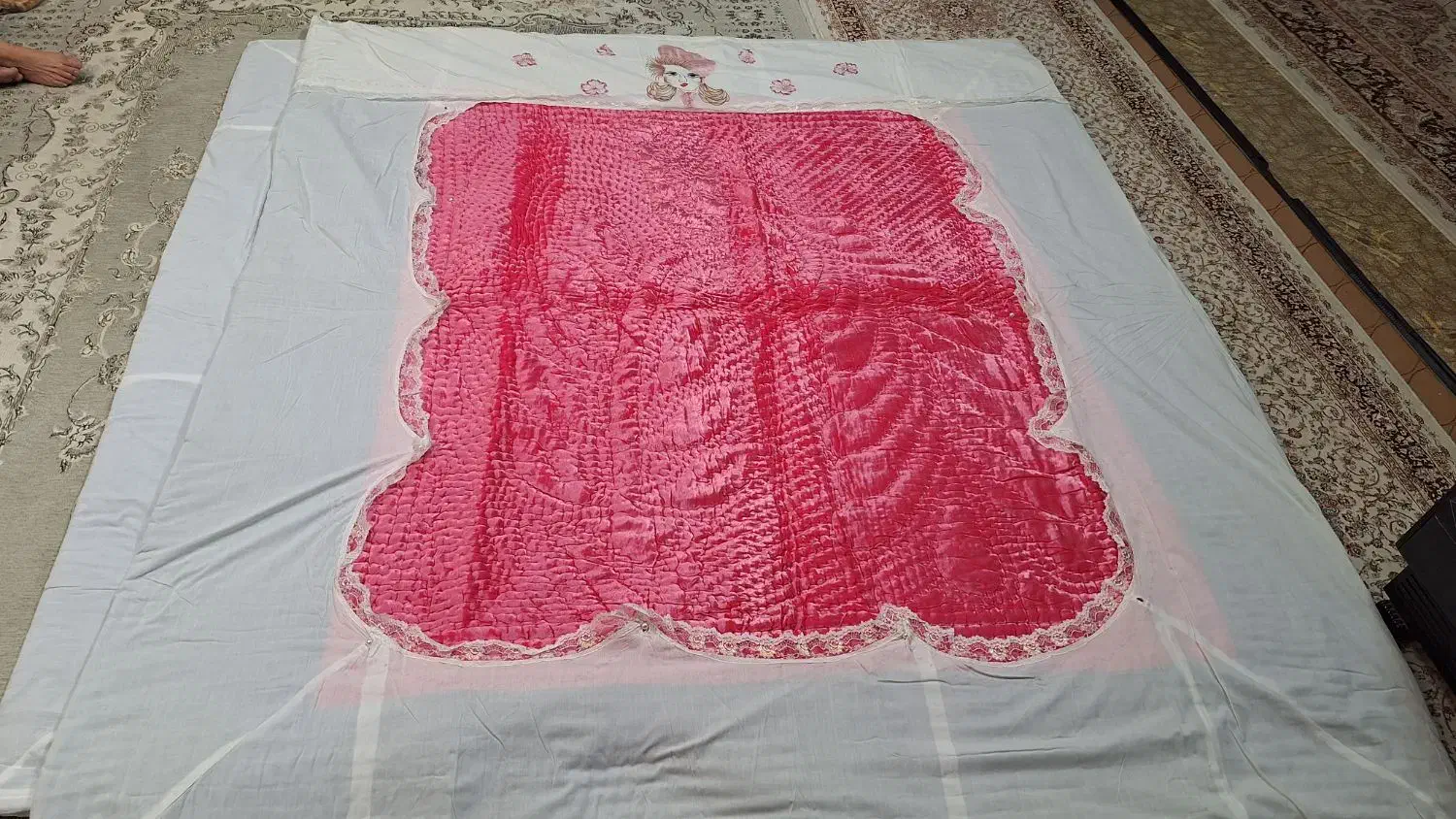 ۲ عدد لحاف و ۱ عددتشک پنبه نو ۲ نفره|رختخواب، بالش، پتو|باقرشهر, |دیوار