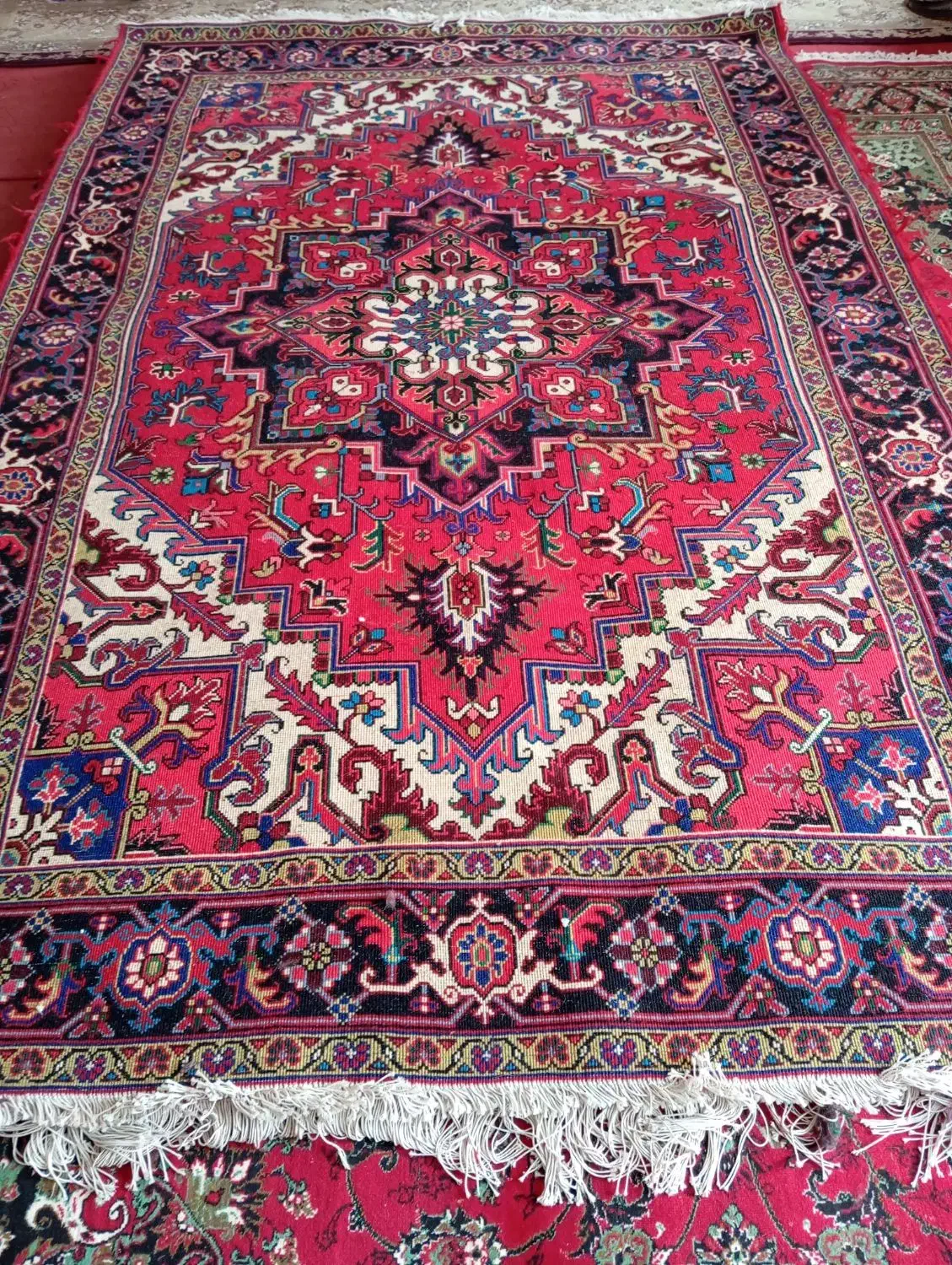 جفت فرش ۶متری دستبافت هریس تاجری|فرش|تهران, بازار|دیوار