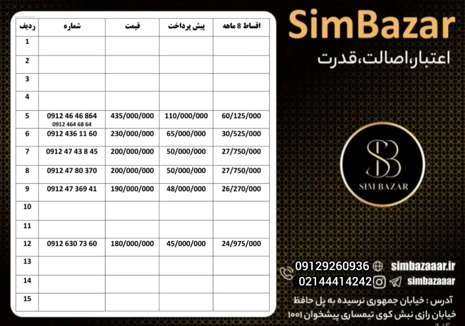 0912.56.53.672|سیم‌کارت|کرمان, |دیوار