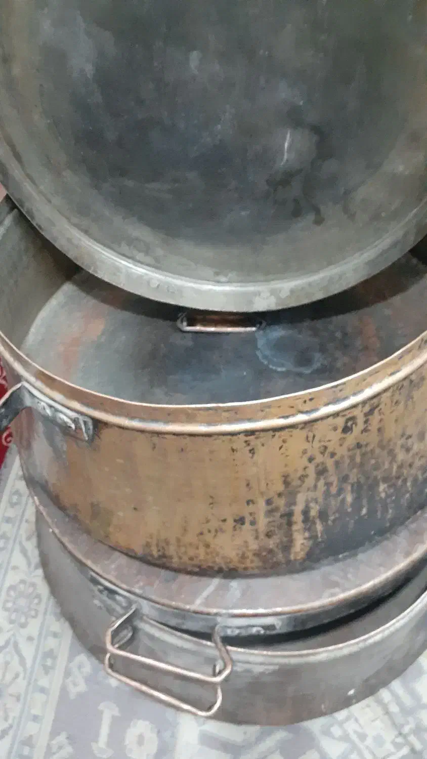 ظروف مس قدیمی|کلکسیون اشیاء عتیقه|بیرجند, |دیوار