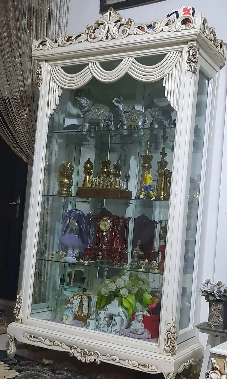 بوفه چوب گردو در حد نو|بوفه، ویترین، کنسول|قرچک, شهرک مهستان|دیوار