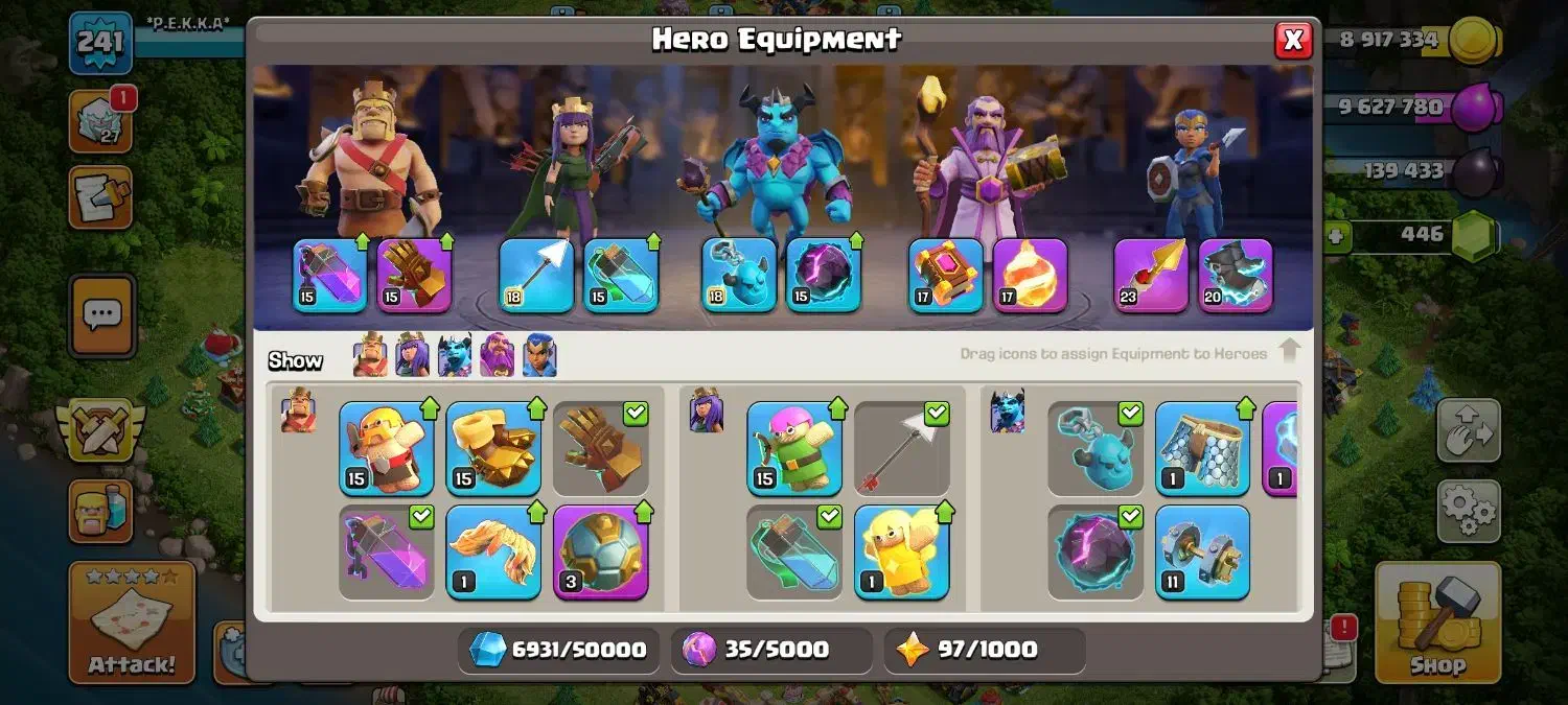 بازی و گیم کلش آف کلنز|کنسول، بازی ویدئویی و آنلاین|ایذه, |دیوار