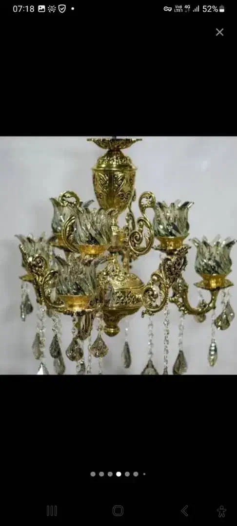 لوستردوگل طلای|لوستر و چراغ آویز|زابل, |دیوار