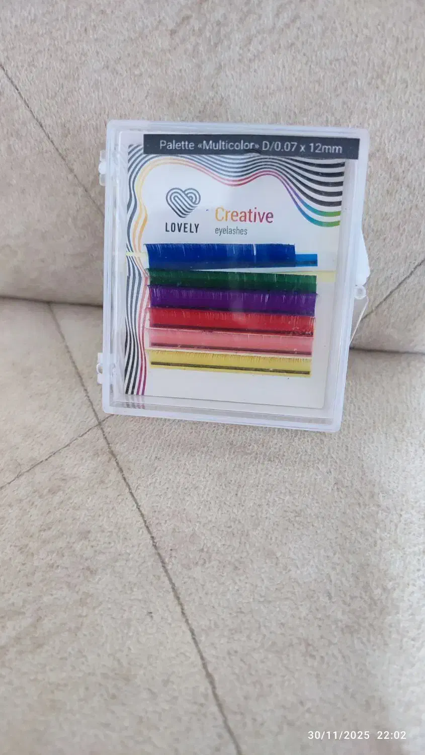 پالت اکستنشن مژه رنگی لاولی|آرایشی، بهداشتی، درمانی|قم, پردیسان|دیوار