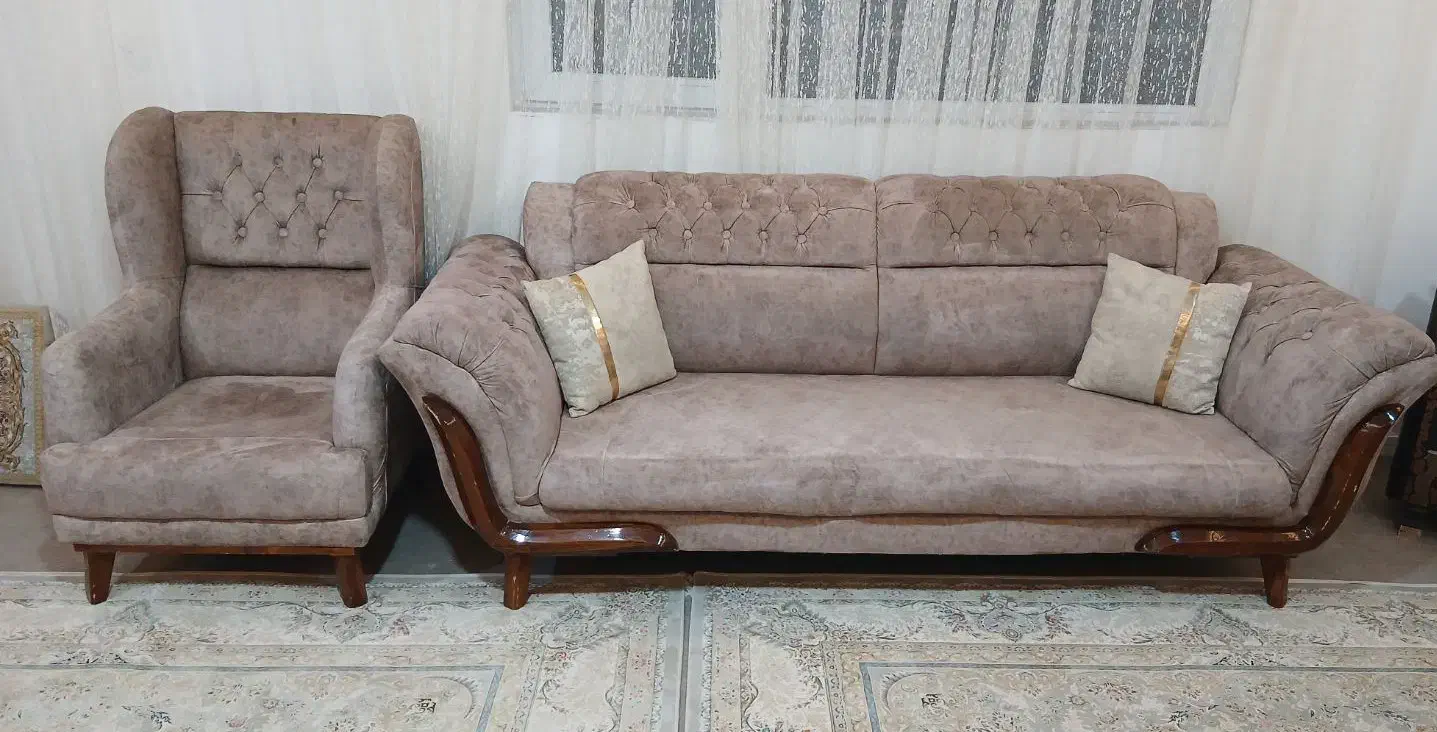 مبل 7 نفره در حد نو|مبلمان خانگی و میز عسلی|کنگاور, |دیوار