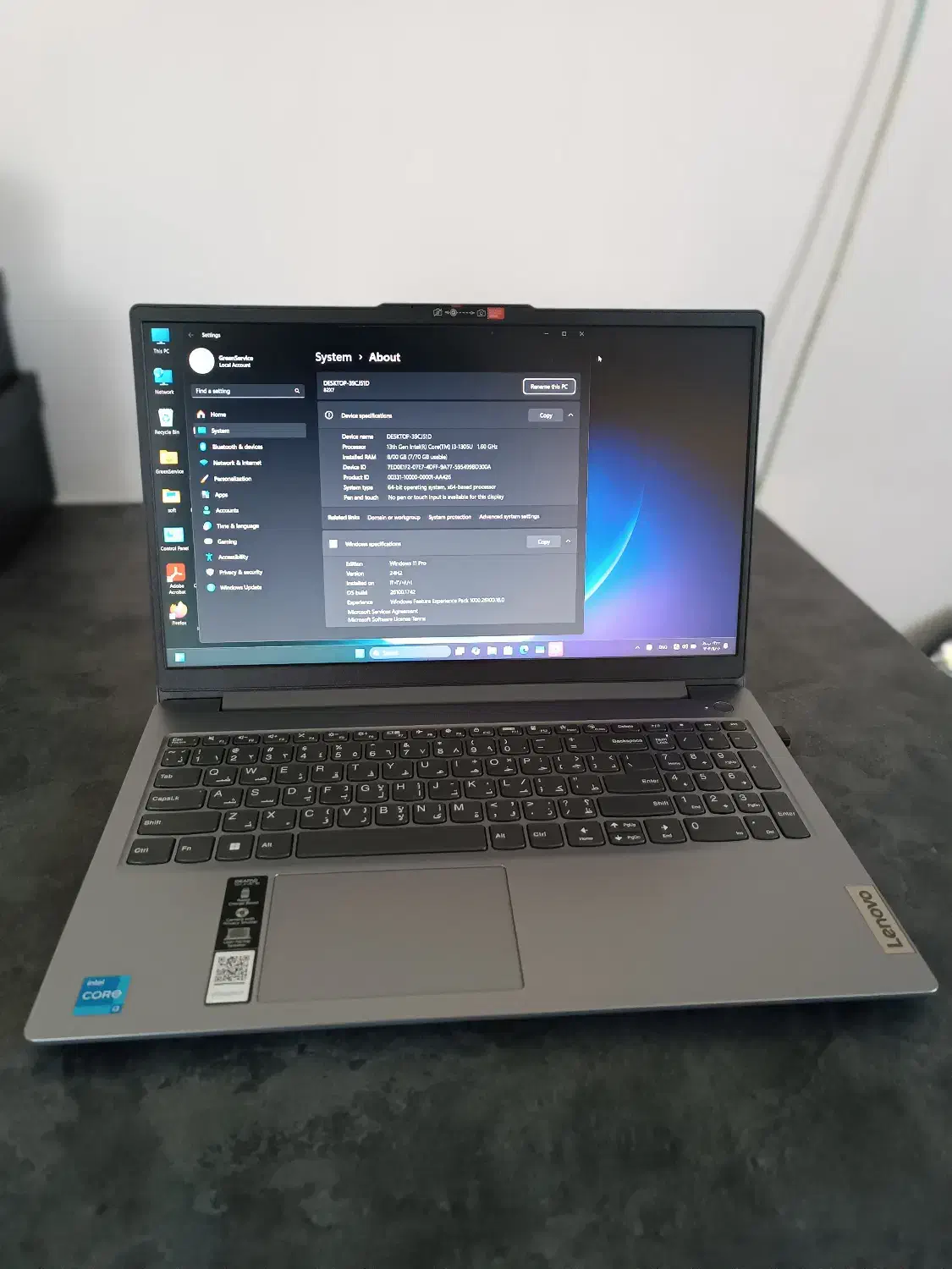 لپتاپ Lenovo core i3 نسل 13 intel|رایانه همراه|گنبد کاووس, |دیوار