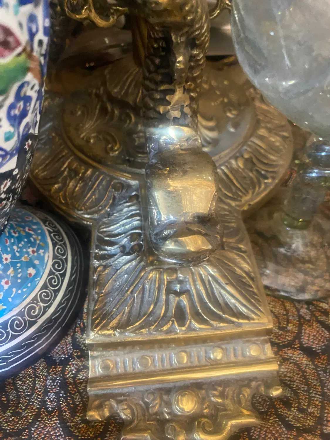 میوه خوری پایه دار برنز پایه بلند|صنایع دستی و سایر لوازم تزئینی|تهران, فرمانیه|دیوار