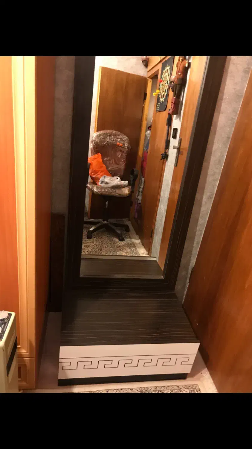 اینه قدی جنس ام دی اف با یک عدد کشو در حده نو|آینه|چالوس, |دیوار