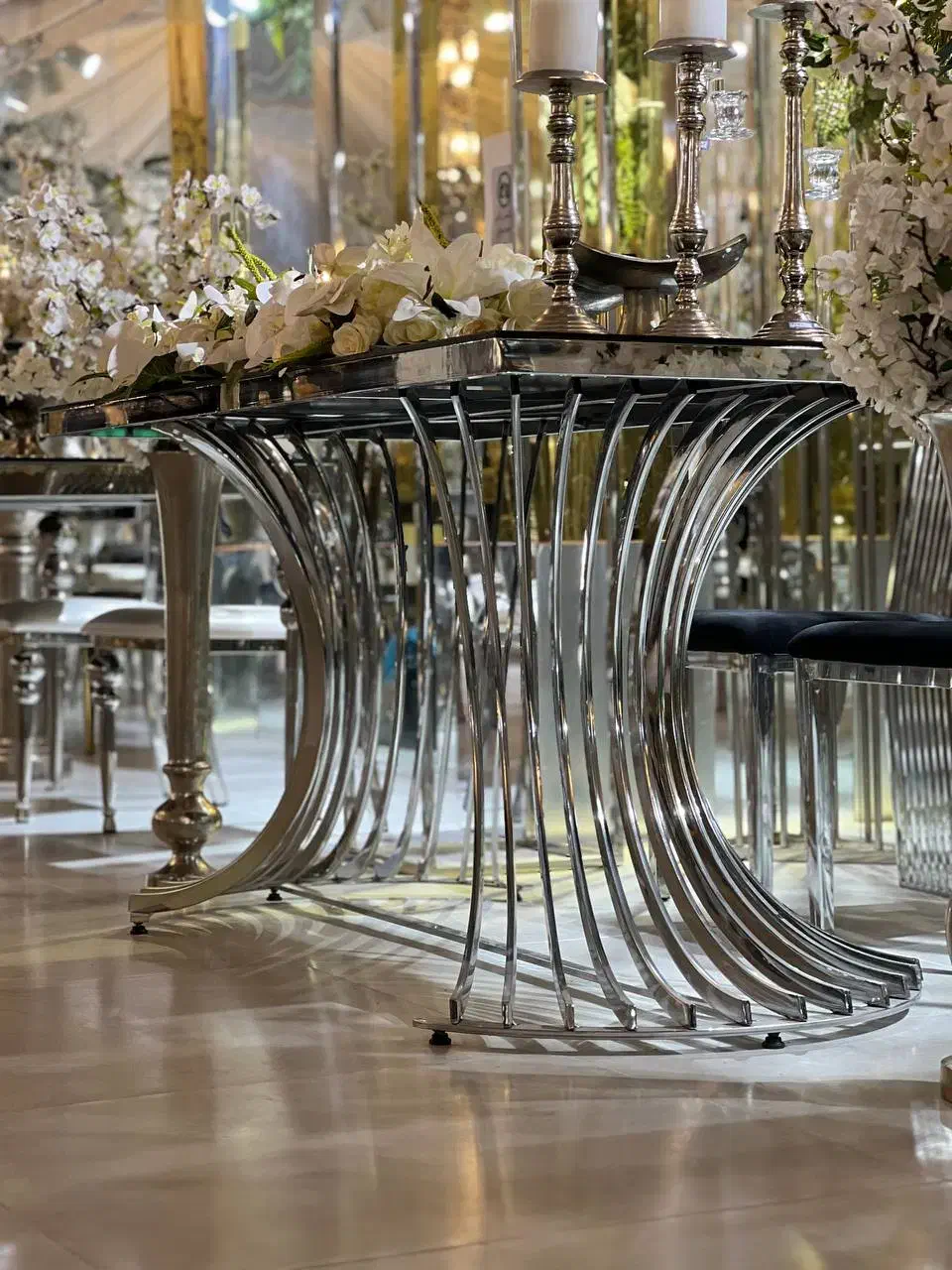 میز تالاری هتلی مدل رها/تشریفات/تالار|عمده‌فروشی|رشت, آب آسیاب|دیوار