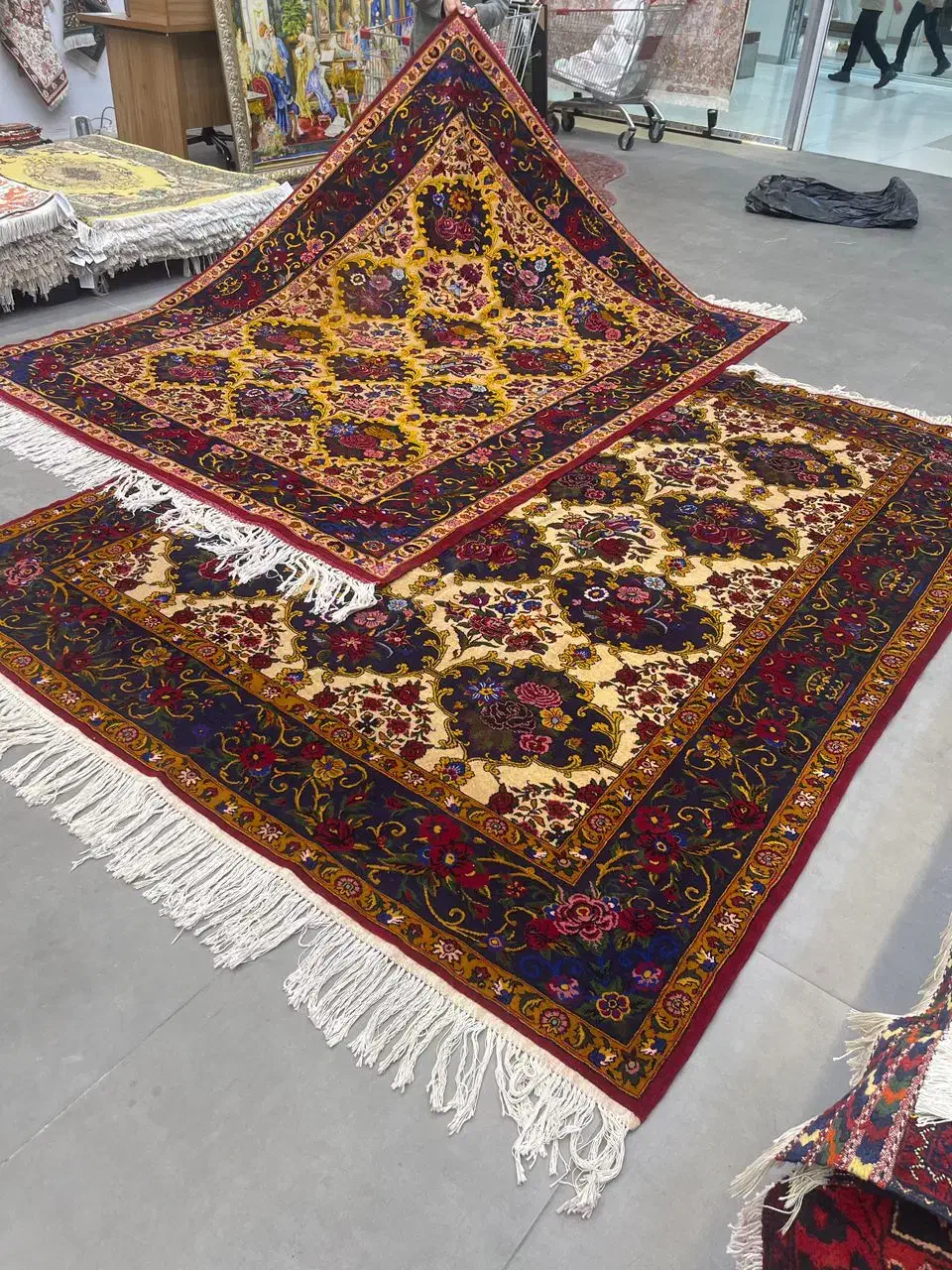 فرش دستباف (بساک) ۶ متری های طرح بختیار|فرش|مشکیندشت, |دیوار