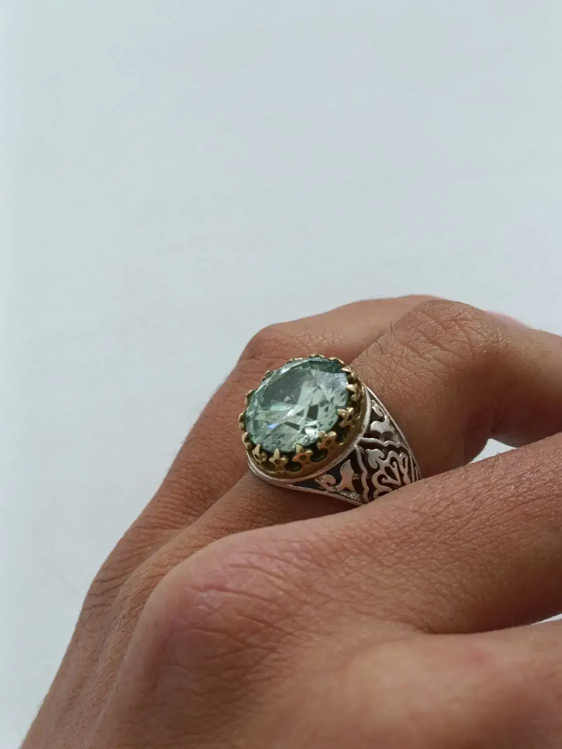 انگشتر نقره موزانایت|جواهرات|رباط‌کریم, رباط‌کریم|دیوار