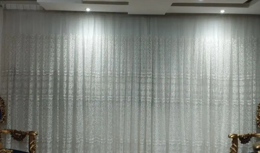 پرده پذیرایی شیک وتمیز|پرده، رانر، رومیزی|ازنا, |دیوار