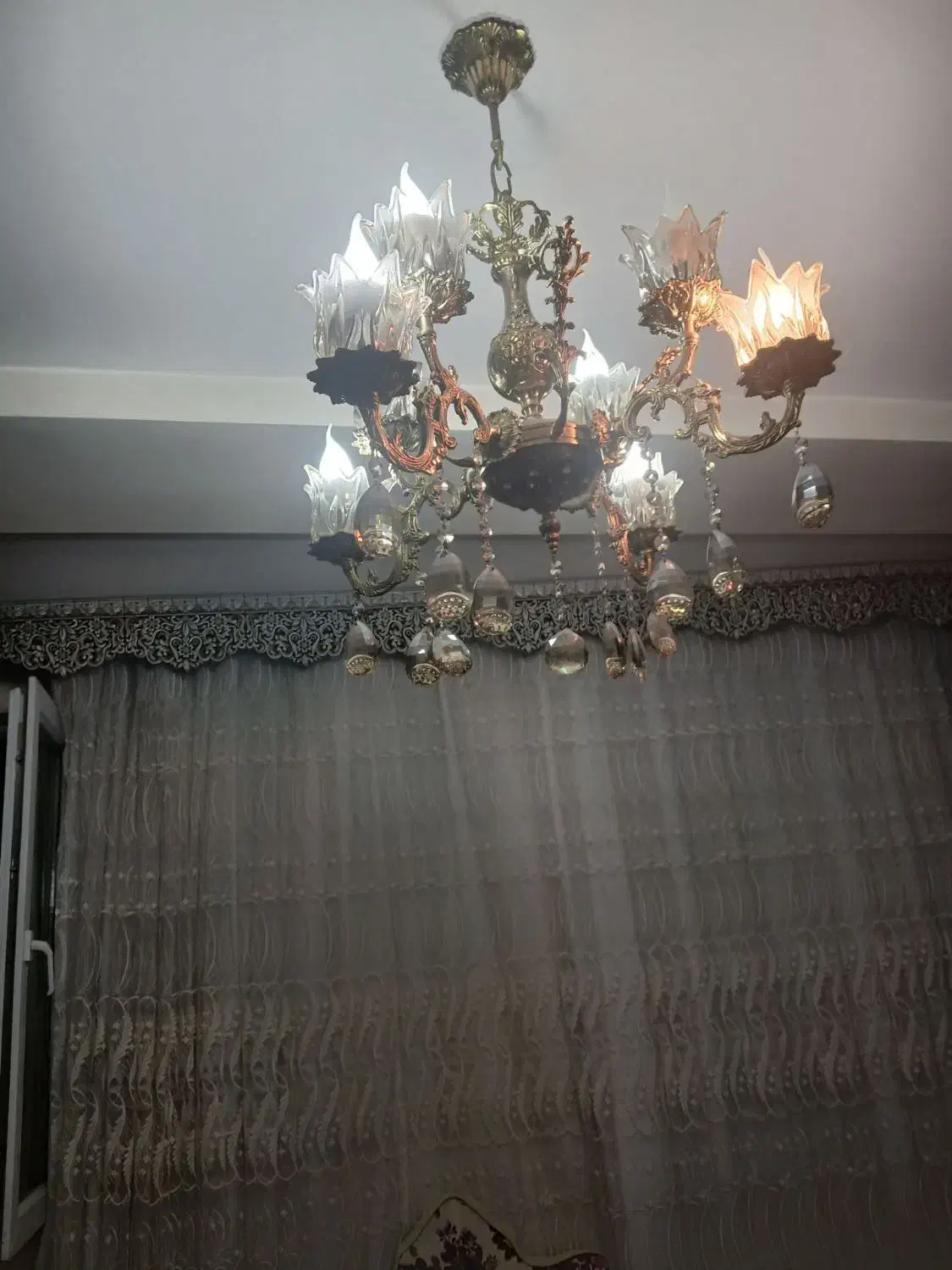 لوستر برنز|لوستر و چراغ آویز|سهند, |دیوار