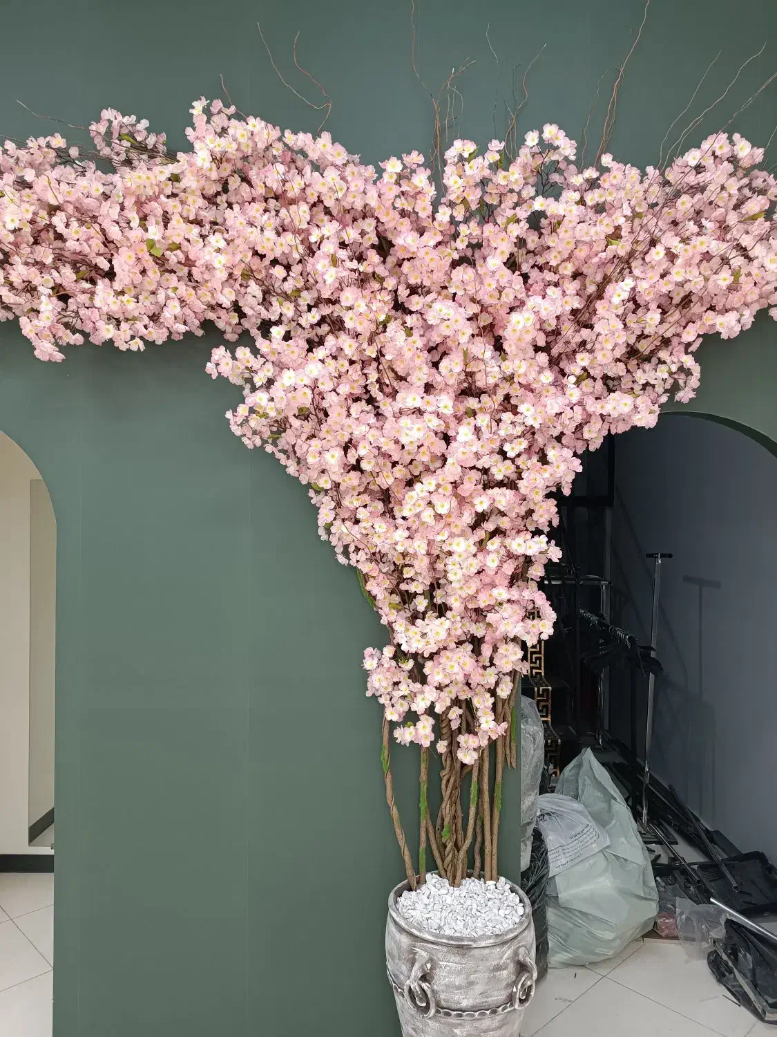 شکوفه گیلاس صورتی دیواری|گل مصنوعی|احمدآبادمستوفی, |دیوار