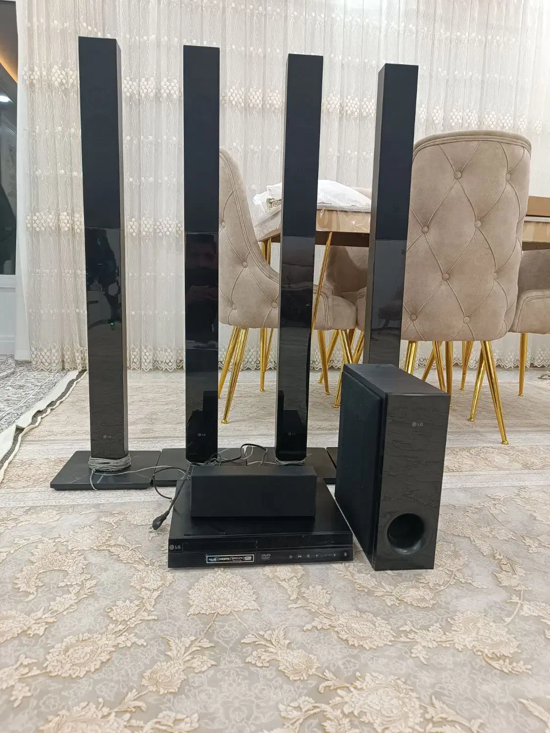 سیما خانگی 7تیکه الجی اصلی بدون کوچکترین ایراد|سیستم صوتی خانگی|سقز, |دیوار