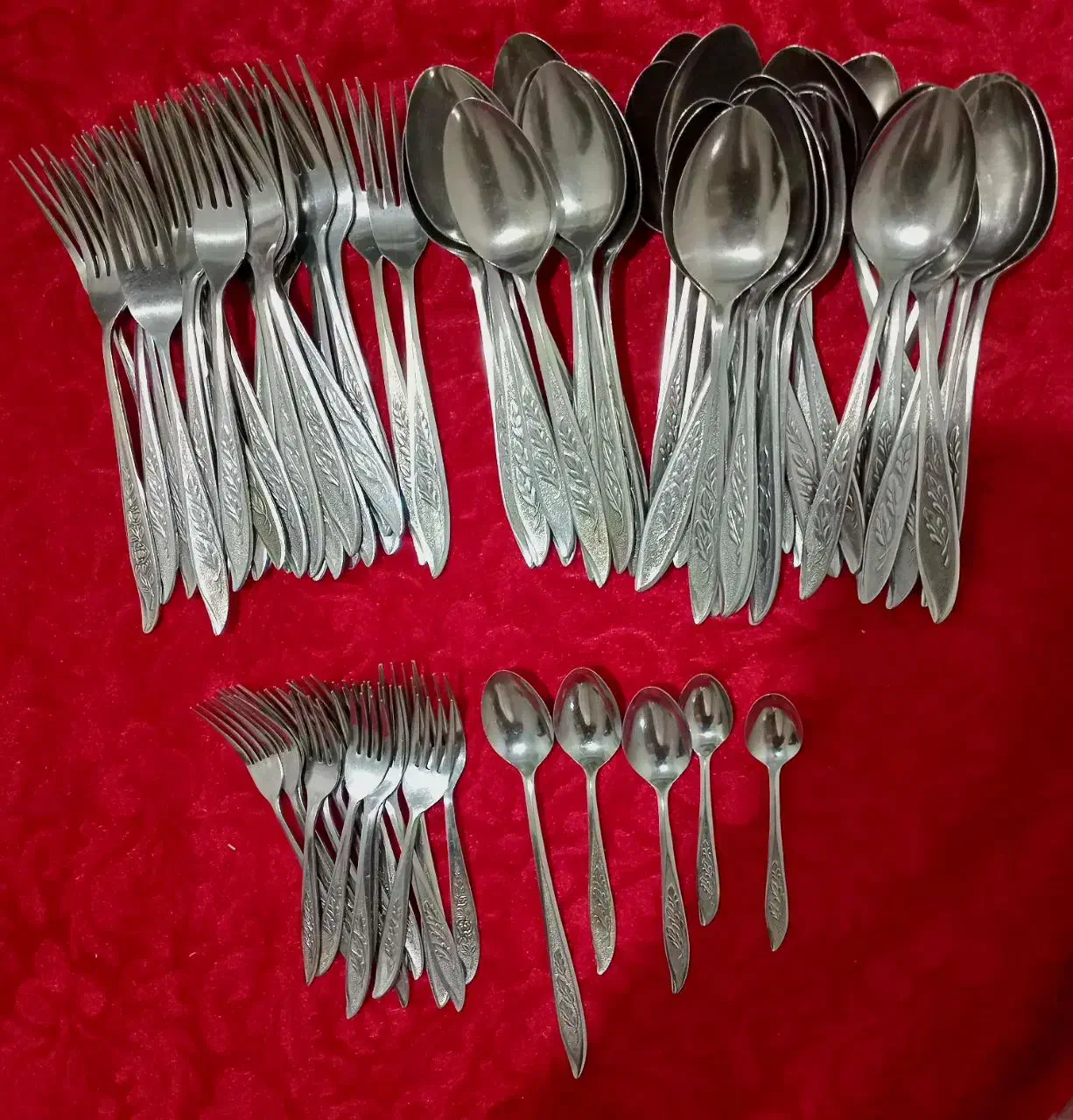 قاشق چنگال قدیمی قاشق چنگال ژاپنی اصل قدیم|ظروف سرو و پذیرایی|تهران, والفجر|دیوار