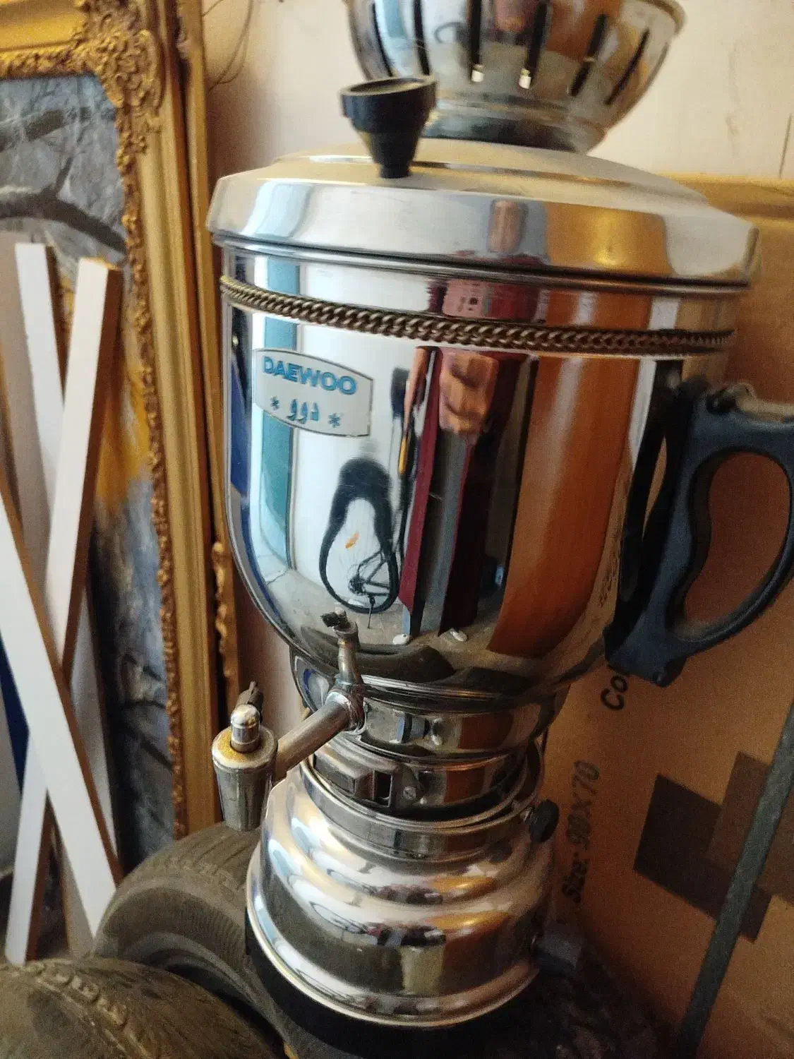 سماور گازی کاملا نو و بدون استفاده و پیک نیک|سماور، چایساز، قهوهساز|قزوین, |دیوار